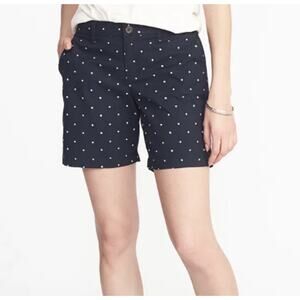 Old navy Mid-Rise Everyday Khaki Shorts  Women’s Sz. 4 navy